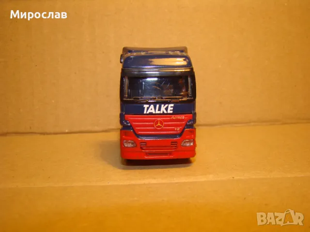 SCHUCO H0 1/87 MERCEDES ACTROS КАМИОН МОДЕЛ КОЛИЧКА ВЛЕКАЧ, снимка 3 - Колекции - 48456228