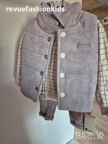 Памучни комплекти от три части за момче, снимка 4 - Комплекти за бебе - 53632537