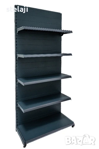 Крайстенни стелажи за магазин в тъмно сив мат - Еко Лайн/НОВИ/ПРОМОЦИЯ