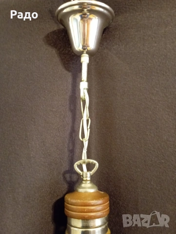 Два полилея със стъклени абажури, снимка 4 - Полилеи - 54235320