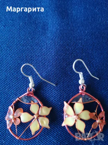 обеци различна форма и различни материали, снимка 6 - Обеци - 49961830