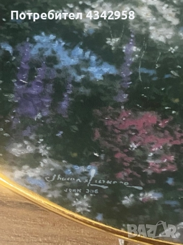 Винтидж порцеланова чиния « Къщата на Чандлър».САЩ., снимка 5 - Антикварни и старинни предмети - 52350782