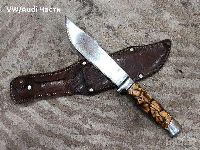 Стар български ловен нож ножка ножче 26см., снимка 2 - Ножове - 49653620