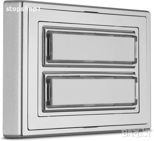 Звънец REV - 2-посочен звънец с табела, осветен, 8-12 VAC 1.5 A, сребрист, снимка 4 - Други - 53876080