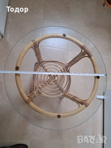 Закален стъклен плот за маса 650мм/8мм, снимка 3 - Маси - 53935790