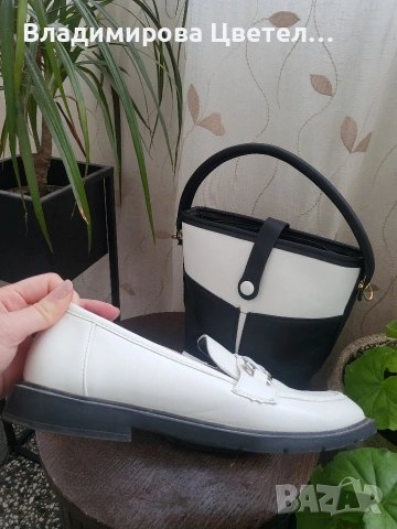 комплект обувки с чанта, някои са естествена кожа, снимка 13 - Дамски ежедневни обувки - 53653520