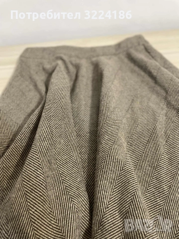 Топла зимна пола с висока талия ХС/С размер, снимка 4 - Поли - 52202674