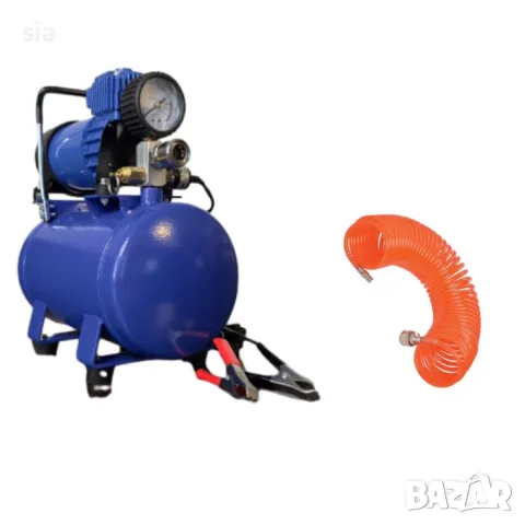 Компресор за гуми с бутилка 3L 12v, снимка 4 - Аксесоари и консумативи - 49642498