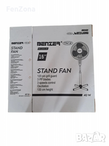 Benzer Вентилатор с две години гаранция - четири скорости и въртене, снимка 6 - Вентилатори - 54066089