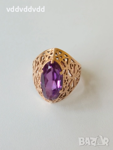 СССР златен пръстен 14 карата , снимка 7 - Пръстени - 52120344