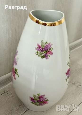 Обемна подова ваза Schumann Arzberg Germany "Lilac Time", снимка 5 - Вази - 50484847