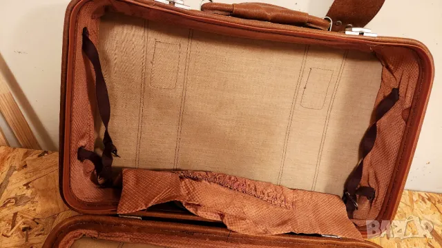 Куфар кожен винтидж ретро , снимка 9 - Куфари - 49992379