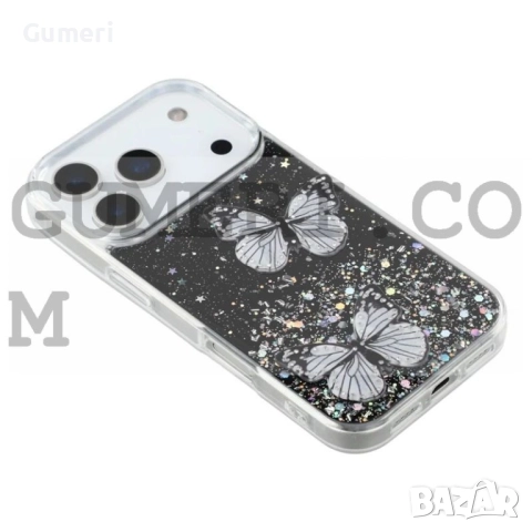 Apple iPhone 17 Pro Силиконов Гръб с Пеперуди, снимка 8 - Калъфи, кейсове - 52177261