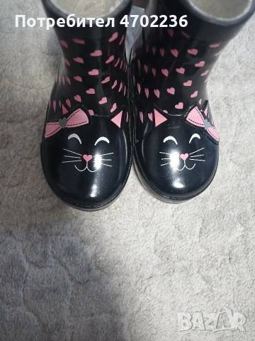 Нови бебешки детски гумени ботуши за момиче 18 номер, снимка 3 - Бебешки боти и ботуши - 53636044