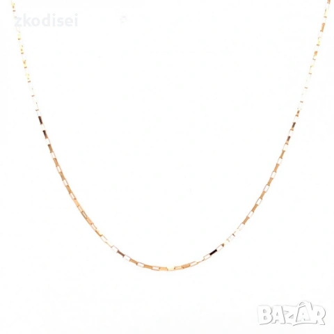 Златен синджир 1,29гр. 44,0см. 14кр. проба:585 модел:37740-5, снимка 2 - Колиета, медальони, синджири - 54134065