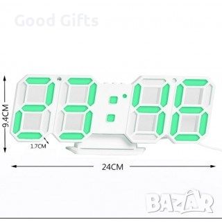 3D настолен часовник с аларма и термометър, снимка 7 - Стенни часовници - 46186869