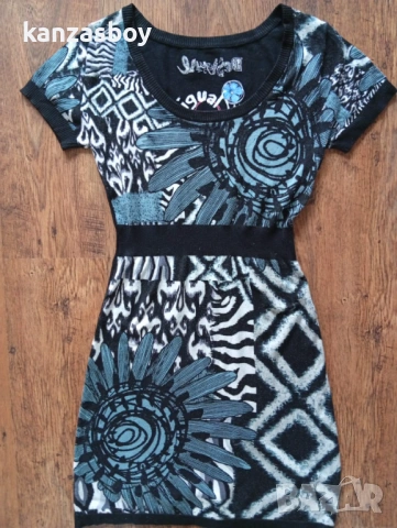 DESIGUAL women's knit dress - дамска рокля, снимка 3 - Рокли - 53574683