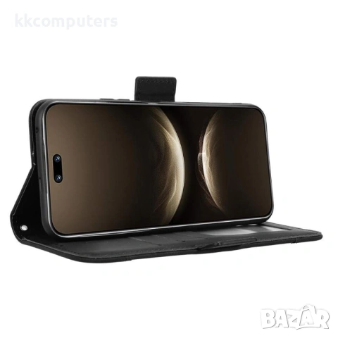 Калъф Портфейл за Huawei nova 14 Pro 5G - Кожен PU+TPU, с Детайли за Карти, Разделящ се Джоб, Магнит, снимка 10 - Калъфи, кейсове - 53187771