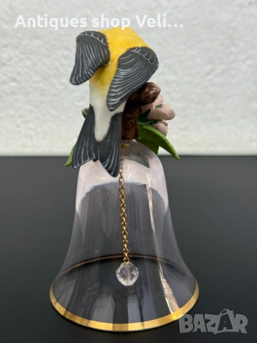 Красива кристална камбана Franklin Mint №8093, снимка 2 - Антикварни и старинни предмети - 54123734