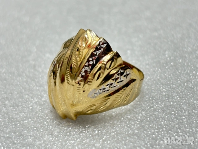 Дамски Златен Пръстен-2,44 грама, 14К (проба 585), снимка 6 - Пръстени - 53642221