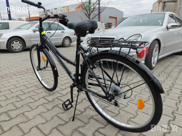 SPRINT Алуминиев велосипед 26" Velotec CITY черен, снимка 9 - Велосипеди - 53918344