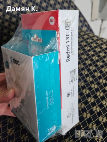 Неразпечатван Xiaomi Redmi 13C 5G + подарък безжични слушалки , снимка 1