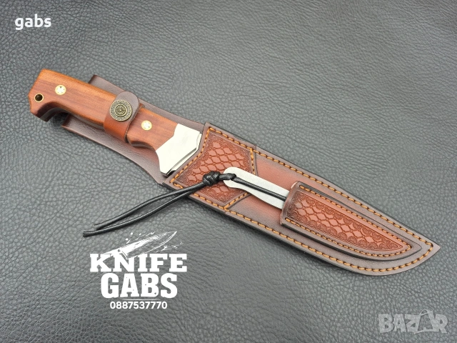 Уникален комплект от два ножа-масивен и компактен в една кания,LN437, снимка 10 - Ножове - 53176709