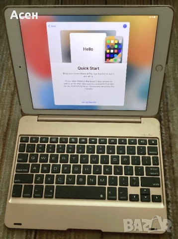 Продавам айпад 128 сим пълен комплект с клавиатура ipad air 2, sim 128 gb А1567, снимка 2 - Таблети - 51185445