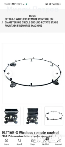 Въртящо колело да сценични фунтани ., снимка 1