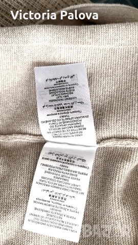 Луксозен бежов пуловер OUI 100% organic памук, снимка 16 - Блузи с дълъг ръкав и пуловери - 53157181