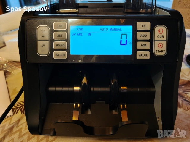 Брояч на банкноти с детекция за фалшиви – UV/MG/IR/DD – 1200 бр./мин, снимка 3 - Друга електроника - 53622151