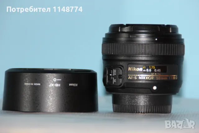 Обектив Nikkor AF-S 50mm f/1.8G, снимка 1 - Обективи и филтри - 46867169