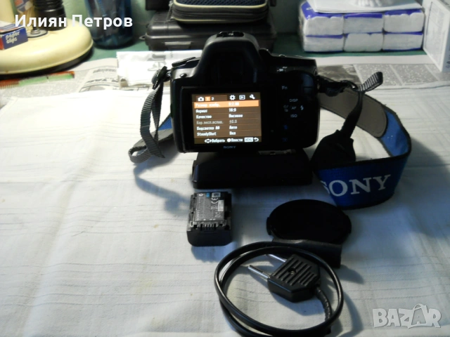 фотоапарат СОНИ А390, снимка 4 - Фотоапарати - 53931638