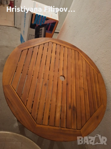 Градинска маса, снимка 2 - Градински мебели, декорация  - 53851369