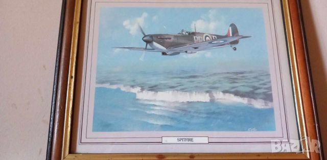Spitfire - Белите скали на Дувър -  снимка на картина от Roffe, снимка 1 - Картини - 45595303