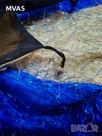 Нова карнавална шапка за Хеллоуин с пискюли със звънчета тъмно синя и сребърно, снимка 2 - Шапки - 51869679