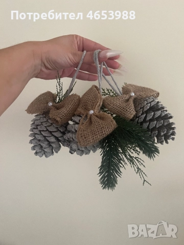 Комплект от 3 коледни украшения, снимка 2 - Декорация за дома - 52453423