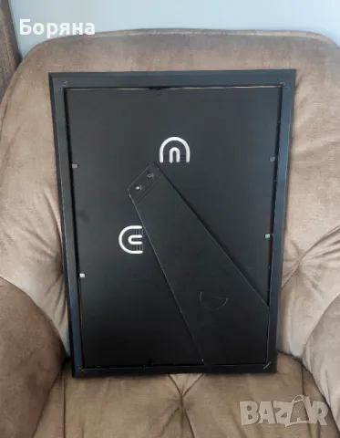 Нова картина с рамка ръчно рисувана акварел червена планинска къща, снимка 7 - Картини - 50139536