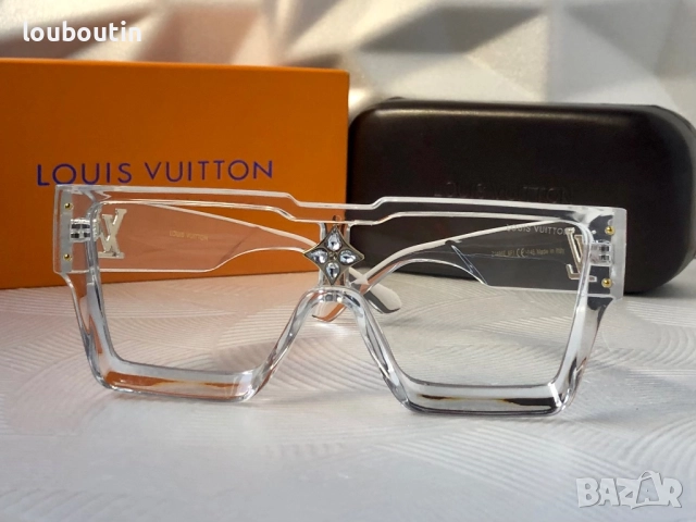 Louis Vuitton прозрачни мъжки слънчеви очила маска унисекс дамски, снимка 9 - Слънчеви и диоптрични очила - 51762707