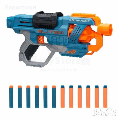 Hasbro Бластер NERF ELITE 2.0 COMMANDER RD-6 с 12 стрели, снимка 4 - Играчки за стая - 45912981