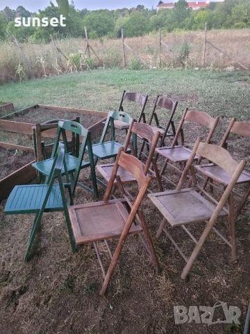 сгъваеми дървени градински столове- различни модели, за тераса и градина, снимка 14 - Градински мебели, декорация  - 51136575