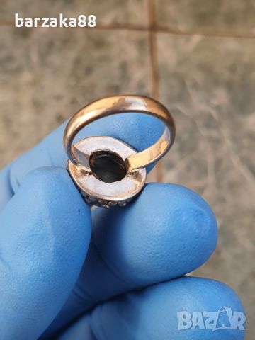 Сребърен пръстен с Лабрадорит, снимка 6 - Пръстени - 45729558