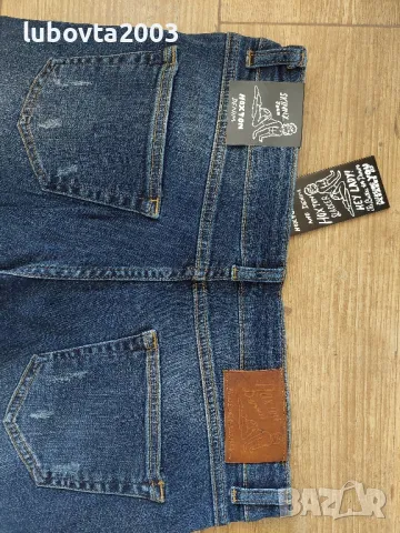 HOXTON Denim Мъжки слим фит еластични дънки 32/33, снимка 2 - Дънки - 49184771