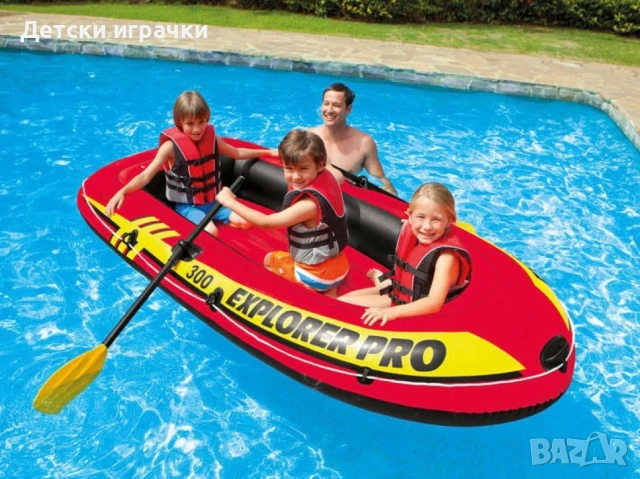 Надуваема лодка комплект INTEX Ehplorer Pro 300 Set, с помпа , снимка 1