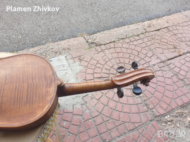 Голяма цяла стара цигулка от 1902 г , снимка 14 - Антикварни и старинни предмети - 52441332