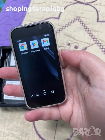 Мини смартфон,  3G WCDMA черен, снимка 2 - Други - 46897181