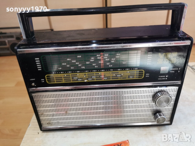 VEF 206+ORIGINAL ADAPTER 220V 2912251619, снимка 4 - Радиокасетофони, транзистори - 52928814