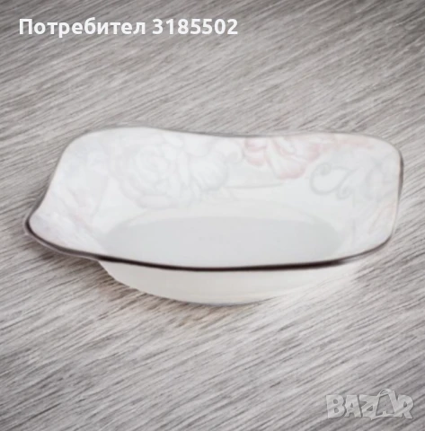 Елегантна керамична чиния, снимка 3 - Чинии - 51393924