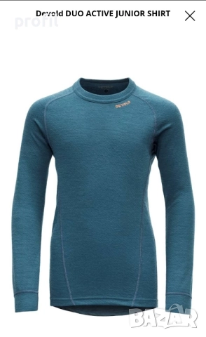 Devold мерино детска термо блуза 12+