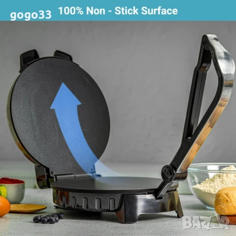 Преса за тортили и чапати 1200W  – автентични мексикански и индийски вкусове у дома за секунди!, снимка 6 - Други - 50947460